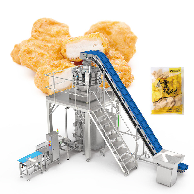 Куриные фрикадельки из филе Предварительно замаринованное мясо для барбекю Пакет на молнии Упаковка-пакет Дой-пак Упаковочное оборудование для запайки