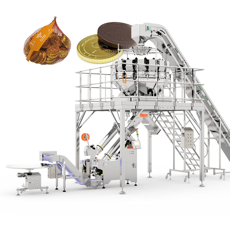 Высокоскоростная вертикальная автоматическая машина для изготовления сетчатых карманов, упаковки овощей и моркови в сетчатые мешки, автоматическая машина для упаковки груш в сетку