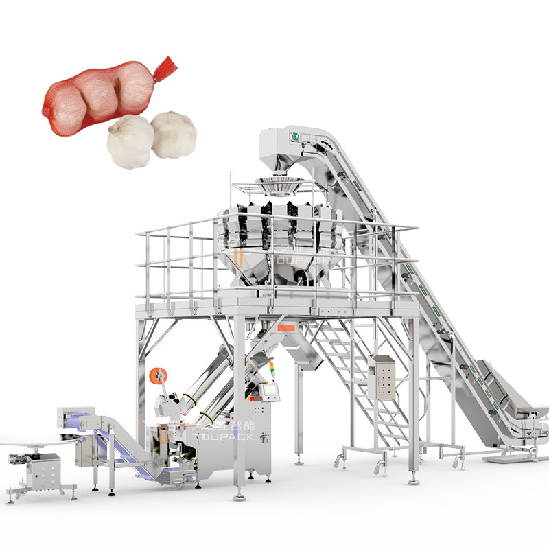 Автоматическая упаковочная машина для картофельных мешков/пакетная машина для мешков с имбирем/пакетная машина для мешков с фруктами цитрусовых для супермаркетов