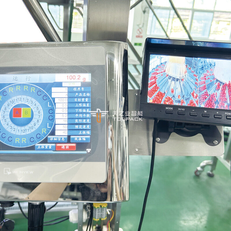 Линия упаковки фруктов раскладушкой Автоматическая машина для взвешивания и наполнения фруктов Система упаковки фруктов в ПЭТ-коробки