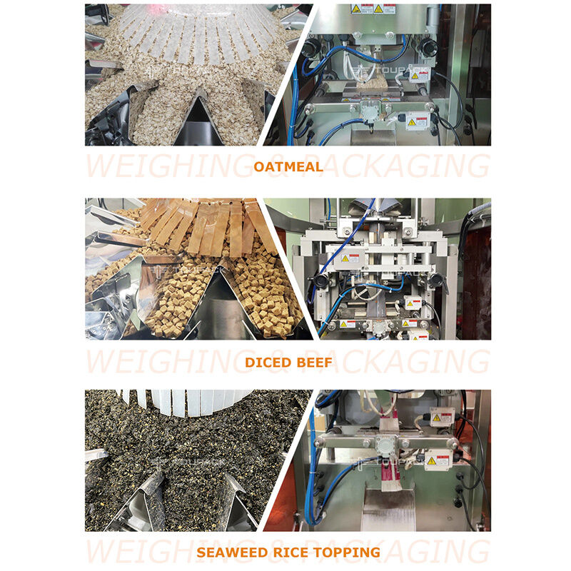 Автоматическая упаковочная машина для взвешивания закусок, орехов, гранул 5-200 г, высокоскоростное оборудование для упаковки пищевых продуктов