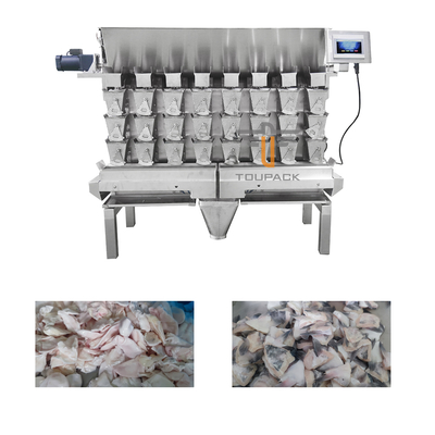 3 винт слоя 8 главный кормить Weigher Multihead для свежей липкой мяса Shredded едой