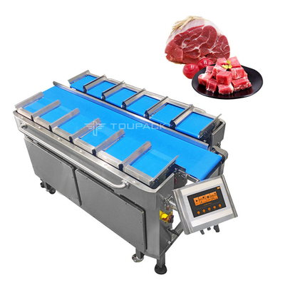 Роторные кубы говядины машины упаковки сумки вакуума веся и Weigher системы упаковки Multihead