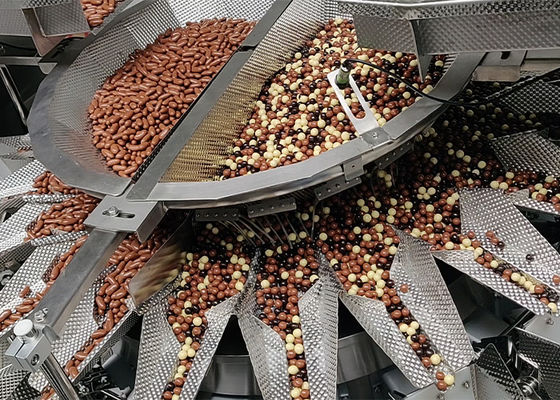 Анакардии смешивая семена подсолнуха Weigher Multihead чокнутые высушили машину смеси плодов веся
