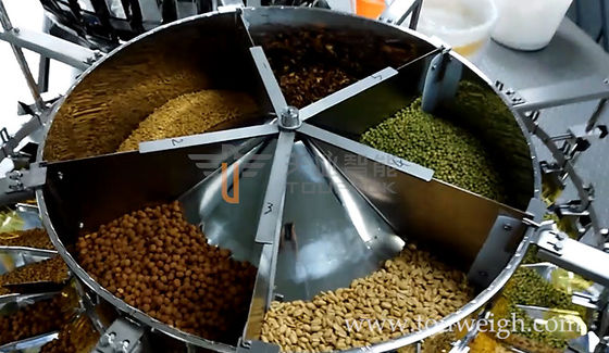Чокнутый Pate димпла Weigher 0.8L Multihead масштаба с системой управления MCU