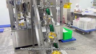 Упаковка сушеного манго стала проще с помощью полуавтоматического мультиголовочного дозатора