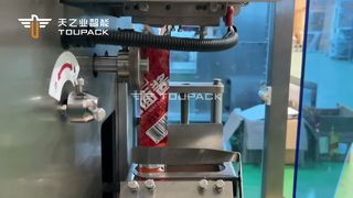 Машина для упаковки кетчупа в пакеты с 4-сторонней сваркой